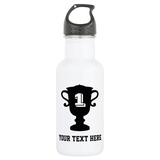 Botella de agua para copa trofeo personalizada par (Anverso)