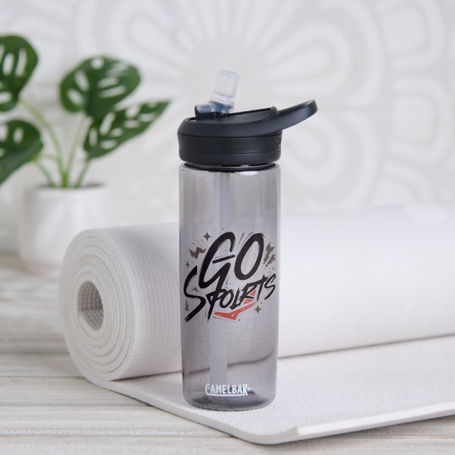 Botella de agua para deportes del Día del Trabajo  (Yoga (girado))