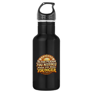 Botella de agua para deportes retro