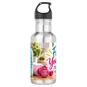 Botella de agua para fitness 'Impulsa tu día'
