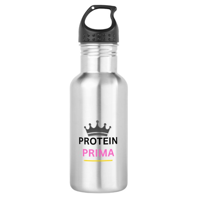 Botella de agua para gimnasio Protein Prima – Acer (Anverso)
