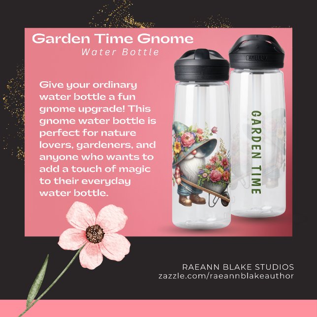 Botella de agua para gnomo de tiempo de jardín (Subido por el creador)