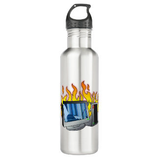 Botella de agua para incendios de computadoras