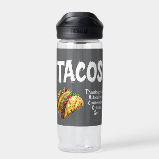 Botella de agua para la oración TACOS