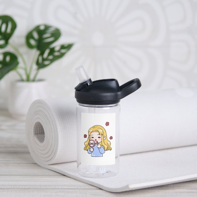 Botella de Agua para Niños Adorable – Tema de Jale (Yoga (girado))