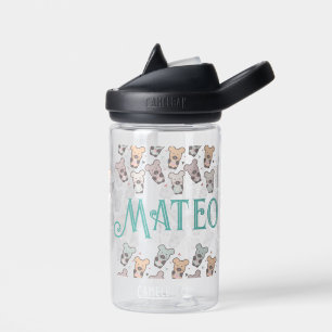 Botella de agua para niños con dibujos animados de