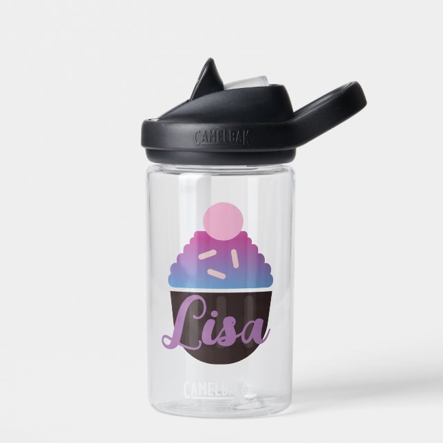 Botella de agua para niños con frosting de pasteli (Izquierdo)