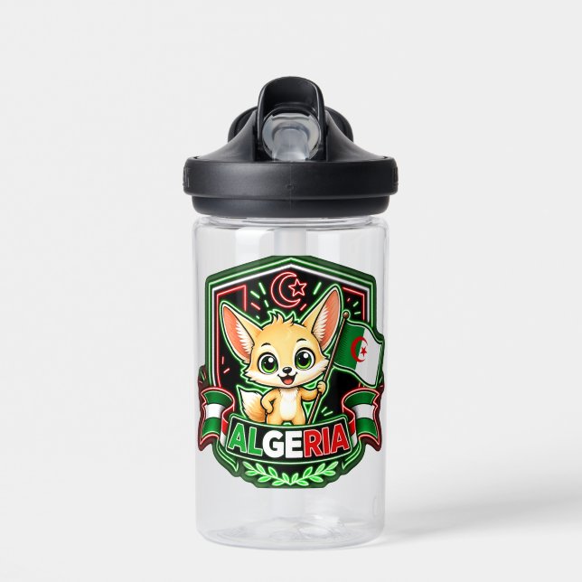 Botella de agua para niños de Argelia (Delante)