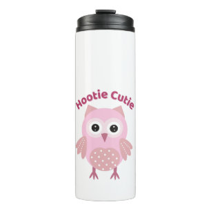 Botella de agua para niños Hootie Cutie Pink Owl