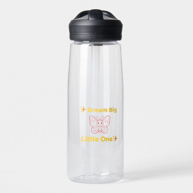 Botella de agua para niños Soñando en Grande (Delante)