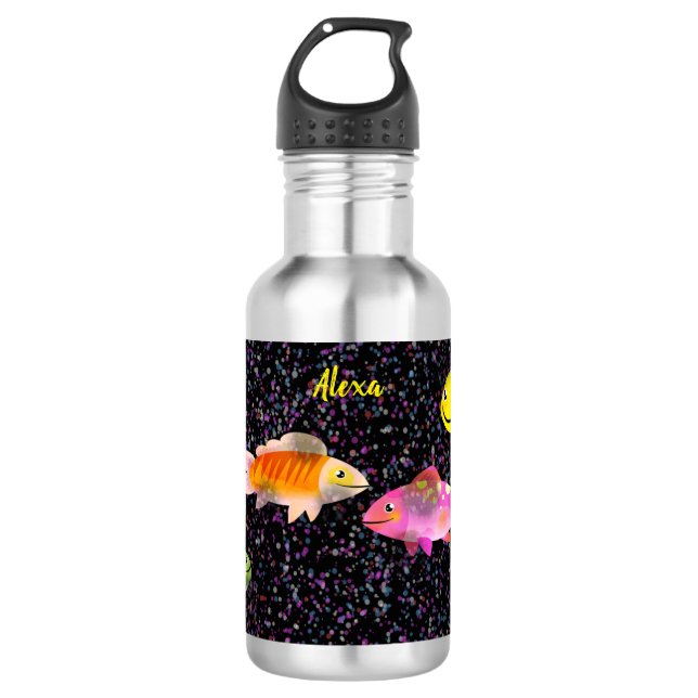 Botella de agua para peces y puntos para niños (Anverso)