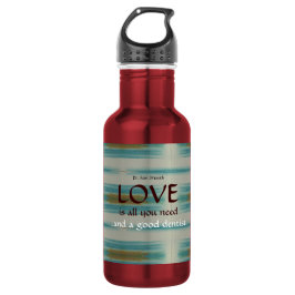 Botella de agua para personal dental con turquesa 