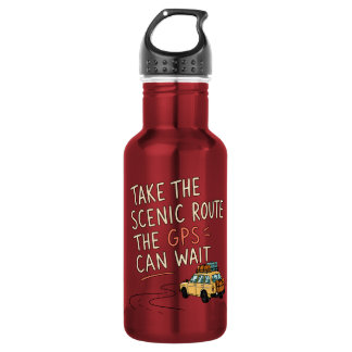 Botella de agua para viaje: Toma la ruta escénica