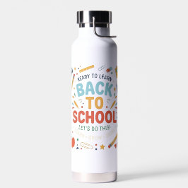 Botella de agua para volver al cole para niños y e
