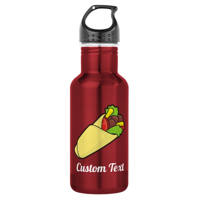 Botella de agua para wrap de sandwich de tortilla (Anverso)