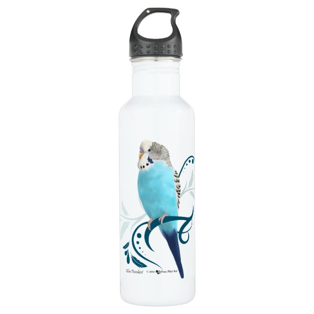 Botella De Agua Paracaídas azul (Anverso)