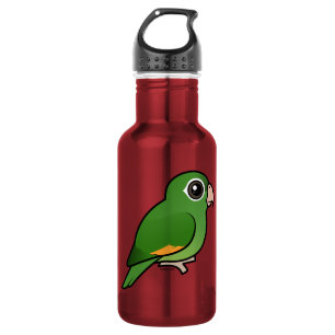 Botella De Agua Parakeet De oro-con alas
