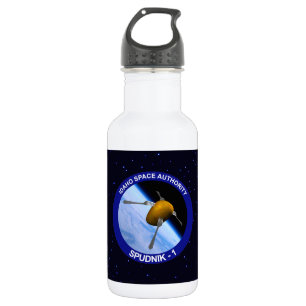 Botella De Agua Parche de misión de satélite Idaho Spudnik