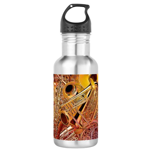 Botella De Agua Pared de cobre amarillo (Anverso)