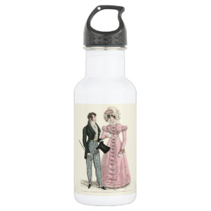 Botella De Agua Pareja Boda Antigua 1823 Hombre Mujer Moda