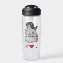 Pareja de Angel Cute Vintage Black Cherub