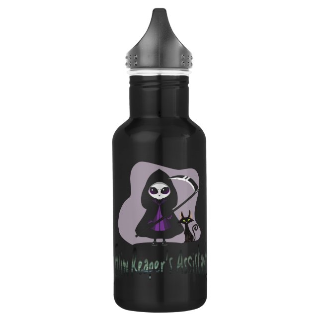 Botella De Agua Pareja de Parca de Grim Reaper adorable (Izquierda)
