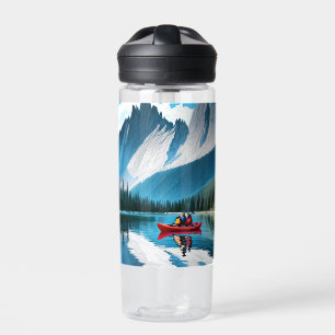 Botella De Agua Pareja Kayaking Temática