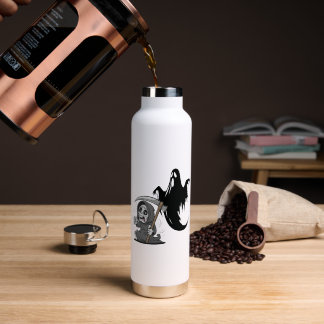 Botella De Agua Pareja y fantasma espantados.