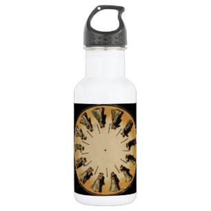 Botella De Agua Pares Phenakistoscope que baila el vals de