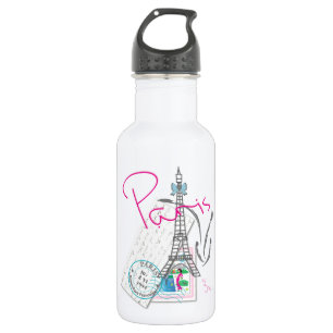 Botella De Agua París con amor