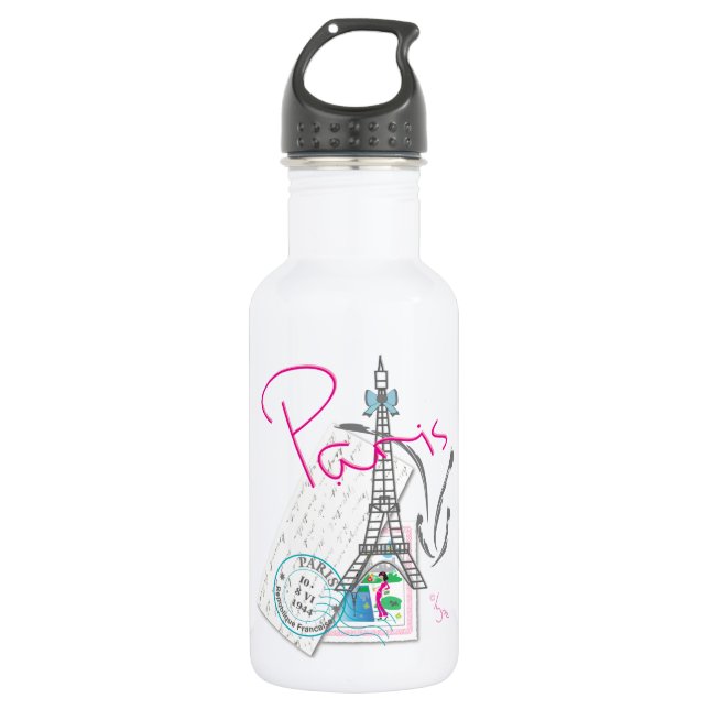 Botella De Agua París con amor (Anverso)