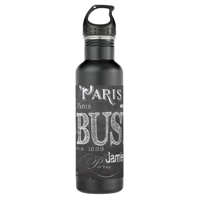 Botella De Agua París Francia y souvenirs (Anverso)