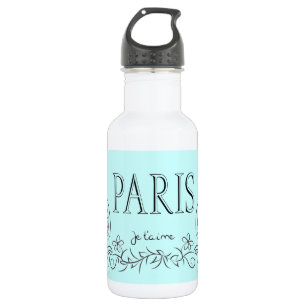 Botella De Agua PARIS Je t'aime (te amo)