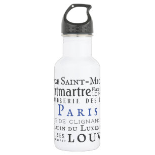 Botella De Agua París y sus puntos de referencia