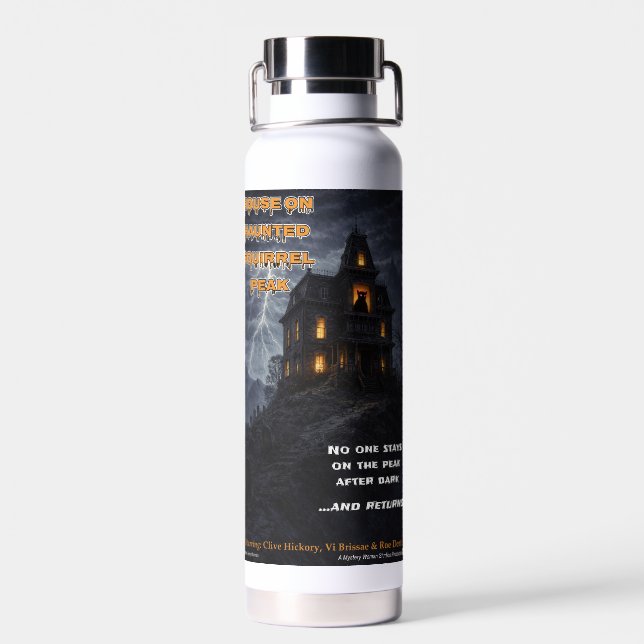 Botella De Agua Parodia de Haunted Squirrel Peak (Atrás)