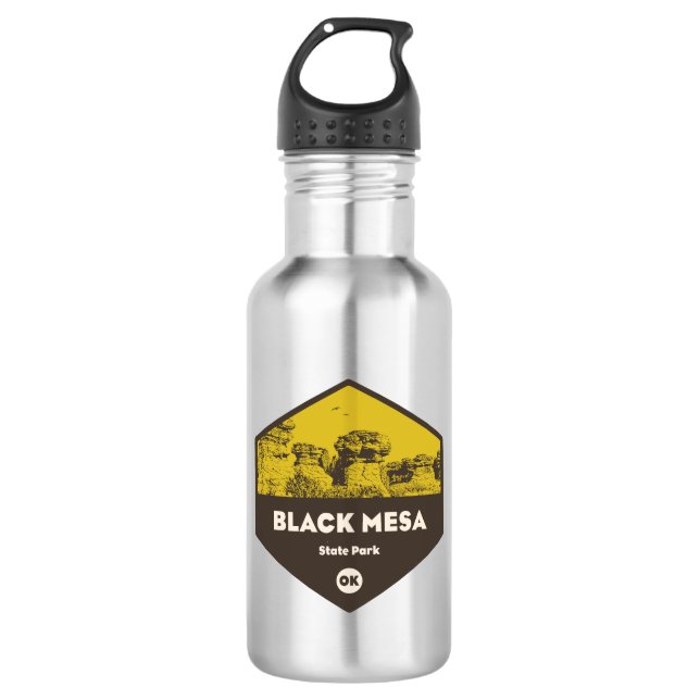 Botella De Agua Parque Estatal Black Mesa Oklahoma (Anverso)