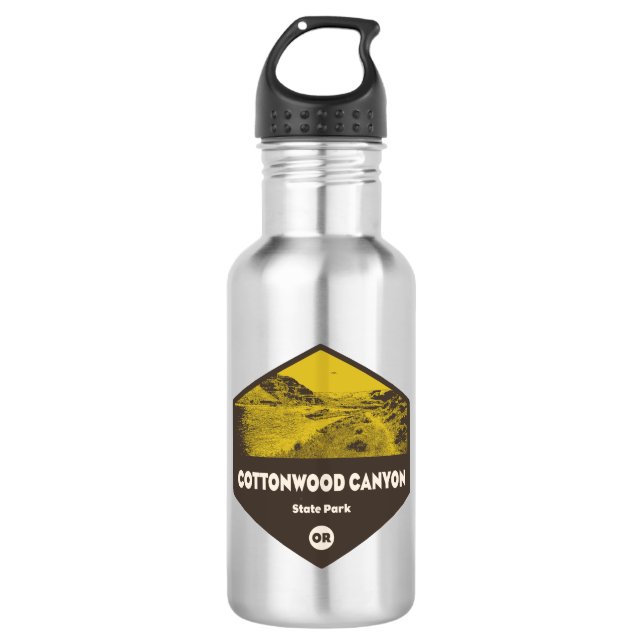 Botella De Agua Parque Estatal Cottonwood Canyon Oregon (Anverso)