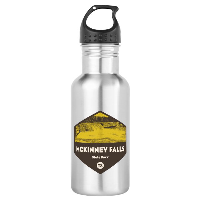 Botella De Agua Parque Estatal McKinney Falls Texas (Anverso)