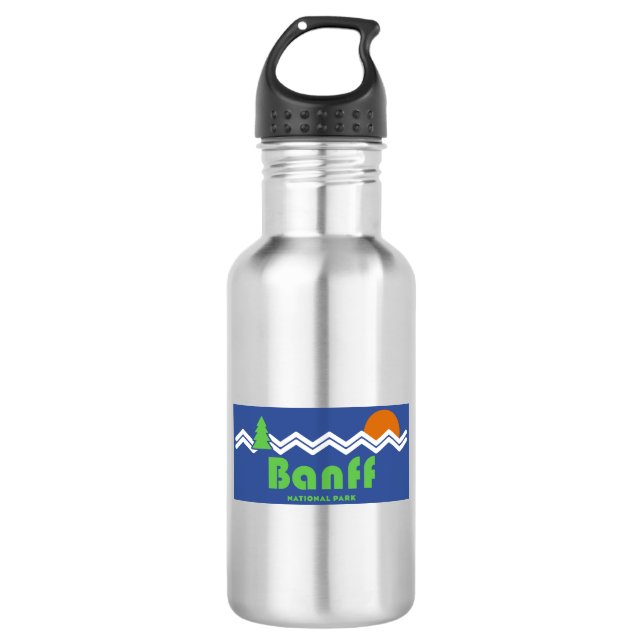 Botella De Agua Parque nacional Banff Retro (Anverso)