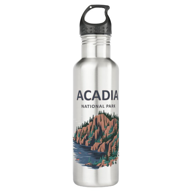 Botella De Agua Parque nacional Cadillac (Anverso)