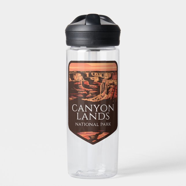 Botella De Agua Parque nacional Canyonlands Emblem Sunset (Delante)
