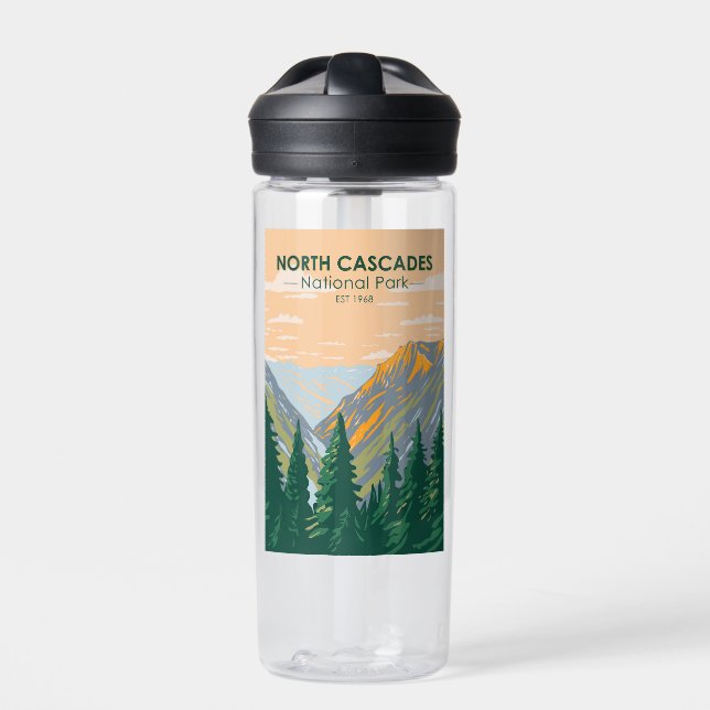 Botella De Agua Parque nacional Cascades del Norte (Delante)