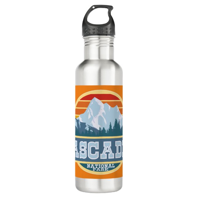 Botella De Agua Parque nacional Cascades del Norte (Anverso)