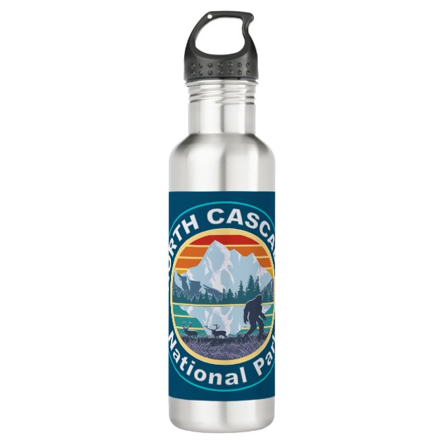 Botella De Agua Parque nacional Cascades del Norte (Anverso)