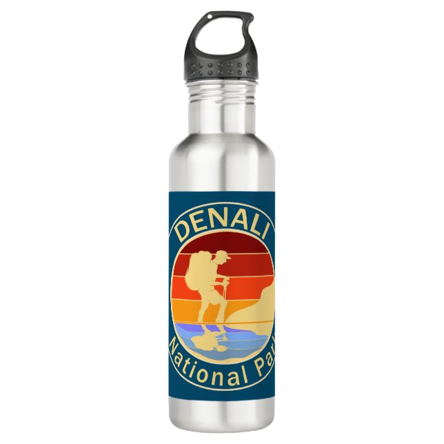 Botella De Agua Parque nacional de Denali y Paseos (Anverso)