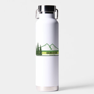 Botella De Agua Parque nacional de exmoción de franjas verdes