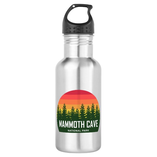 Botella De Agua Parque nacional de las Cuevas Mammoth (Anverso)
