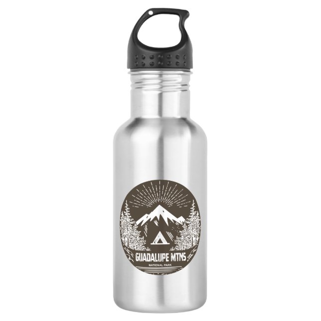 Botella De Agua Parque nacional de las Montañas Guadalupe (Anverso)