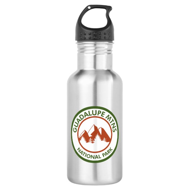 Botella De Agua Parque nacional de las Montañas Guadalupe (Anverso)
