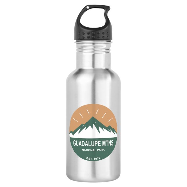 Botella De Agua Parque nacional de las Montañas Guadalupe (Anverso)